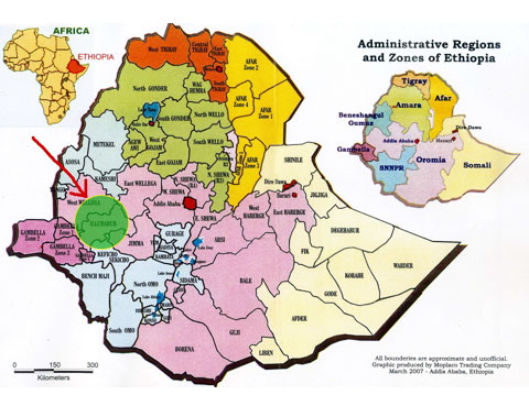 エチオピア　マップ