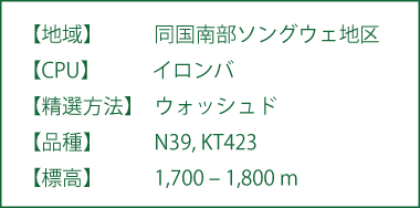 キリマンジャロ・イロンバ_データ