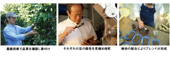 美味しいコーヒー作りのプロセス